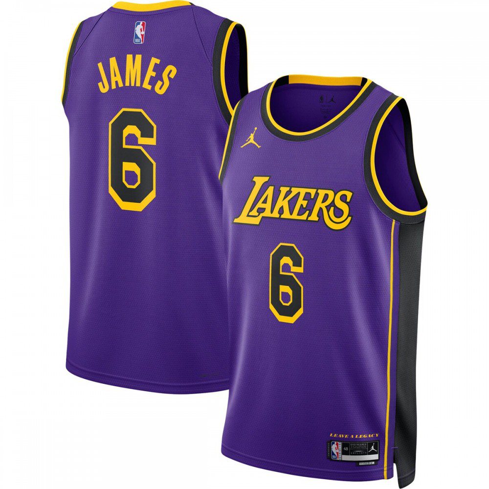 LeBron James Los Angeles Lakers Jordan Brand 2022/23 Statement Edition Swingman Jersey - Purple-Pro Kit Vault | Brand New 26/27 Sports Jerseys